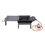 barbecue pour Paella gaz pour Table en Acier inoxydable coloris Gris - 31 x 32 x 24 cm