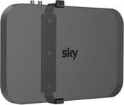 Sky Q Support Mural avec Fixations - Sky Q Box Grip pour TV Box 1tb / 2tb, Gain de Place, Pas de Perte de Signal, Noir