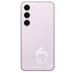 Coque Galaxy S23 bouddha blanc personnalisee