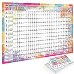 Wall Planner,wall Calendar 2024 Year Planner 2024 Yearly Wall Planner 2024 Planner Wall Chart-a（Photo Color）