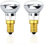 2-pack R39 E14 Reflekterande Glödlampa Spotlight Dimbar Lava Lampa 25W S