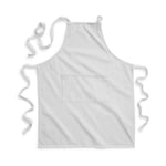 Westford Mill FairTrade Cotton Adult Craft Apron - Light grey - One Size