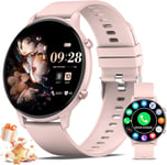 Montre Connectée Femme Avec Appel Bluetooth - Smartwatch Femme Avec Moniteur De Sommeil,Fréquence Cardiaque Montre Connecter Pour Femme Avec Podometre 100+ Modes Sportifs Pour Ios Android