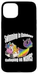 iPhone 15 Plus Swimming in Rainbows Galloping on Waves Mystic Hybrid Case