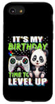 Coque pour iPhone SE (2020) / 7 / 8 It's My Birthday Panda Time to Level Up Jeu vidéo