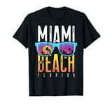 Miami Beach Shirt Florida Retro Sunset Souvenir Surf Miami T-Shirt