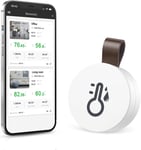 Thermomètre Hygromètre Bluetooth, Mini Thermomètre d'intérieur avec App, Stockage de Données, Capteur de Moniteur de Température, Thermomètre Connecté pour Maison, Bureau, iOS Android