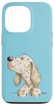 Coque pour iPhone 13 Pro Dessin animé Setter anglais Amusant et ludique