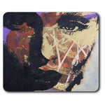 Computer Mouse Mat - Modern Art Face Drawing Artist Office Gift #21894