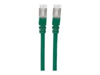 Intellinet Network Patch Cable, Cat7 Cable/Cat6A Plugs, 3m, Green, Copper, S/FTP, LSOH / LSZH, PVC, RJ45, Gold Plated Contacts, Snagless, Booted, Lifetime Warranty, Polybag - Cordon de...