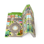 Prince Lionheart Everywhere Play Mat | Réversible | Interactives | Jeu du Petit Monde | Période sur le Ventre | Imperméable | Intérieur et Extérieur | Durable | 200 cm x 150cm - Design Ville et Zoo