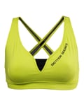 Better Bodies Womens Contrast short top Lime/black - S