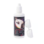 Linsvätska 60 ml med linsfodral till partylinser färgade linser halloween