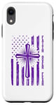 Coque pour iPhone XR Faith Over Fear Jesus Drapeau croix de Pâques pour hommes, femmes, garçons et filles