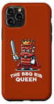 Coque pour iPhone 11 Pro BBQ Rib Queen Ribs Funny Barbeque Ribs Lovers Grilling Saying