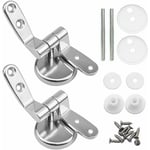 Charnière pour meuble Charniere Abattant, Lot de 2 charnières de rechange pour lunette wc avec fixations en alliage de zinc