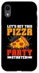 Coque pour iPhone XR Let's Get This Pizza Party Started Pizza Birthday