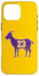 iPhone 16 Pro Max Vintage GOAT 23 Distressed Case