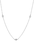 Pre-loved Tiffany & Co. Three Diamond Platinum Diamond by the Yard Necklace