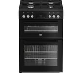 BEKO FDG6231CK 60 cm Gas Cooker - Black, Black