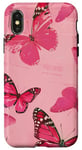 Coque pour iPhone X/XS Coque de téléphone chrétienne à imprimé animal pop art rose