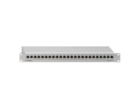 Rutenbeck Pp-24/1, Cat6a, Grå, Metall, 1U, 482 Mm, 44 Mm