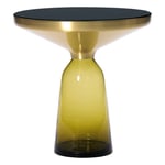 ClassiCon - Bell Side Table, Mässingstopp, Topaz Yellow - Småbord & sidebord - Sebastian Herkner - Gul - Glass/Metall