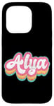 Coque pour iPhone 15 Pro Alya Prénom Fille Vintage Années 70 80 Personnalisé