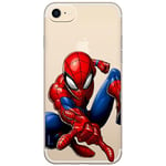 ERT GROUP Coque de téléphone Portable pour Iphone 7/8/ SE 2/ SE 3 Original et sous Licence Officielle Marvel Motif Spider Man 040 Parfaitement adapté à la Forme du téléphone Portable, partiel imprimé