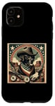 Coque pour iPhone 11 Chemise noire pour chien shérif labrador retriever maman Wild West