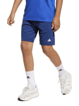 adidas Kids' Logo AeroReady Elasticated Shorts, Navy/White