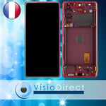 Ecran Vitre + LCD sur châssis pour Samsung Galaxy S20 FE 5G SM-G781B Rouge