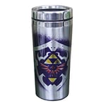 The Legend of Zelda Link's Travel Mug | Reuseable Commuter Cup | Insulated Coffee & Tea Flask | Easy Clean | Keeps Drinks Hot | 450ML Capacity | Spill & Leak Proof