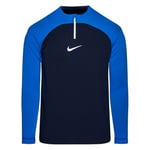 Nike Treningsgenser Dri-FIT Academy Pro Drill - Navy/Blå/Hvit, størrelse X-Large