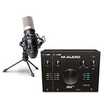 M-Audio AIR 192x6 USB C MIDI Audio Interface for Recording, Podcasting, Streaming, Studio Quality Sound, 2 XLR in and Music Production Software & Marantz Professional MPM-1000