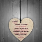 1st Wedding Anniversary Gift Wood Heart First Wedding Anniversary Gift For Wife