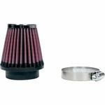 Luftfilter kn - Universal svart krom röd air filter 49mm gasväv