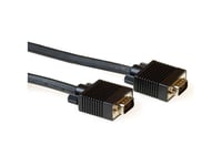 Act 0,50 M 15-Pinners Hd D-Sub - M/M 0,50 M Vga (D-Sub) Vga (D-Sub) Svart Vga-Kabel (Ak4250)