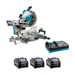 Makita LS003GD202-RA3X4 40v Max XGT Brushless 305mm Slide Compound Mitre Saw (3x