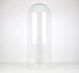 Large Handmade Mouth Blown Clear Circular Glass Display Cloche Dome 79 x 30 cm