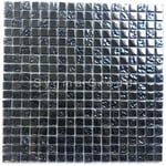 Sygma Group - Carrelage et mosaique en verre noir irisé pour cuisine et salle de bain Kerem