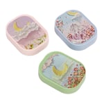 3pcs 4g Solid Perfume Flower Fragrance Long Lasting Pocket Perfume For Cars