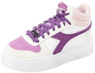 Diadora Femme Magic Demi Bold Eden WN Chaussure de Gymnastique, Blanc De Blanc Mulberry, 40 EU