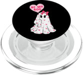 Breloque ballon fantôme en cœur Be My Boo PopSockets PopGrip pour MagSafe