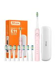 Bitvae Elektrisk tannbørste Sonic toothbrush with tips set and travel case BV E11 (Pink)