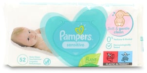 Pampers Sensitive Fragrance Free 52 Baby Wipes X 1