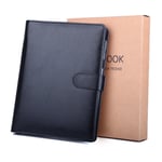 Bestoo Filofax A5 Carnet De Notes Cahier En Cuir Rechargeable Voyage Diary Notebook Bullet Journal 200 Pages De Papier Épais De 100 Gsm, Cadeau Pour Hommes Et Femmes (Noir)