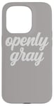 Coque pour iPhone 15 Pro Cheveux gris gris argenté pour vieillissement