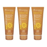 Rimmel London Instant Tan Sun Shimmer Instant Tan - Light Matte 125ml - 3 PACK