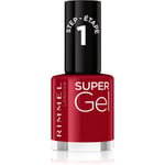 Rimmel Super Gel Geleneglelak uden UV/LED forsegling Skygge 056 Sexy Santa 12 ml